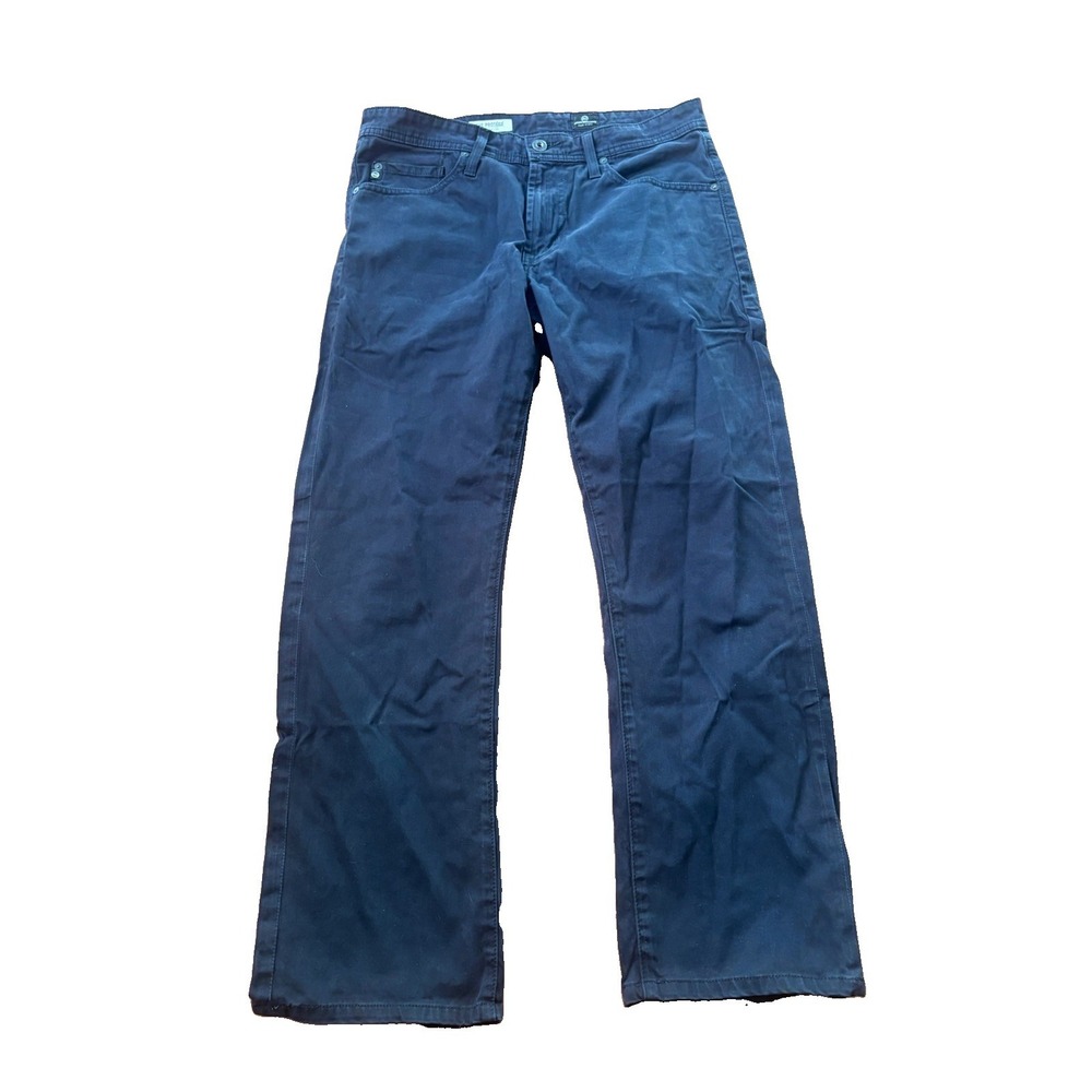 AG Adriano Goldschmied The Protege Straight Leg Jeans Black 31x34 Mens Hemmed